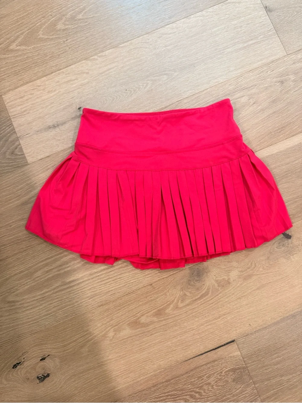 Women’s Pleated Mini Skirt - Bright Pink
